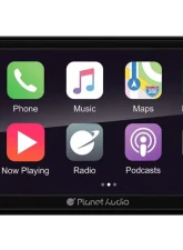 Planet Audio D.Din 6.75" Mechless Apple Car Play/Android Auto/Am/Fm/Usb/Aux/Bluetooth                                     - PCPA975W - Image 2