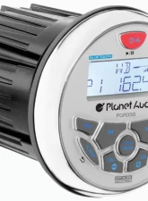 Planet Audio Round Marine Radio 3.5" Diameter Bluetooth Rear Aux Input Am/Fm Rear Charging Usb                                     - PGR35B - Image 2