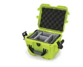 Nanuk Nano 908 Hard Case Padded Divider Lime