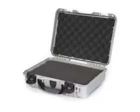 Nanuk Nano 910 Waterproof Hard Case Cubed Foam Silver