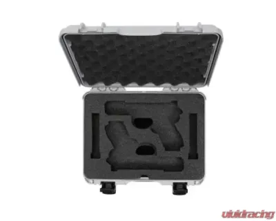 Nanuk Nano 910 Waterproof Hard Glock Gun Case Silver - 910-GLOCK5