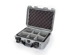 Nanuk Nano 915 Waterproof Hard Case Padded Divider Silver