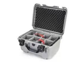 Nanuk Nano 918 Waterproof Hard Case Padded Divider Silver