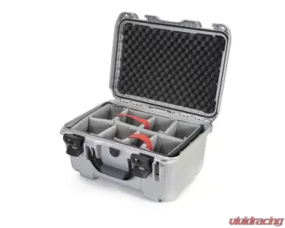 Nanuk Nano 918 Waterproof Hard Case Padded Divider Silver - 918-2005