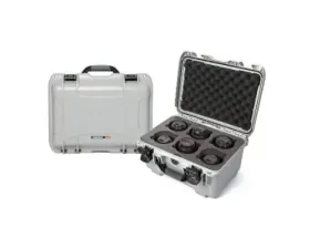 Nanuk Nano 918 Waterproof Hard Case for 6 Lens Silver
