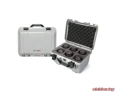 Nanuk Nano 918 Waterproof Hard Case for 6 Lens Silver - 918-LENS5