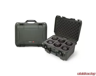 Nanuk Nano 918 Waterproof Hard Case for 6 Lens Olive - 918-LENS6