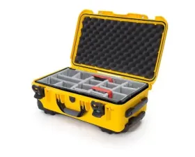 Nanuk Nano 935 Wheeled  Hard Case Padded Divider Yellow
