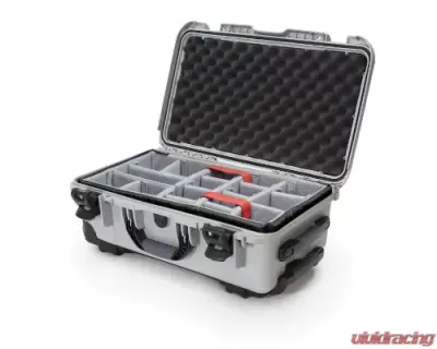 Nanuk Nano 935 Wheeled Hard Case Padded Divider Silver - 935-2005