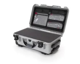 Nanuk Nano 935 Wheeled  Hard Case Cube Foam and Lid Organizer Silver