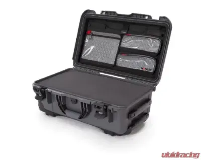 Nanuk Nano 935 Wheeled Hard Case Cube Foam and Lid Organizer Graphite - 935-5007
