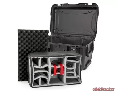 Nanuk Nano 938 Wheeled  Hard Case Padded Divider Black - 938-2001