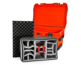 Nanuk Nano 938 Wheeled  Hard Case Padded Divider Orange