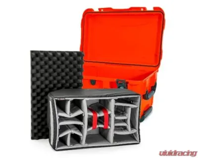 Nanuk Nano 938 Wheeled Hard Case Padded Divider Orange - 938-2003