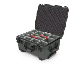 Nanuk Nano 950 Wheeled Hard Case Padded Divider Olive