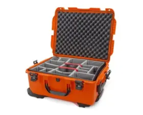Nanuk Nano 955 Wheeled  Hard Case Padded Divider Orange