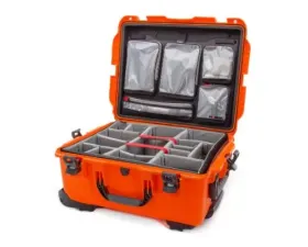 Nanuk Nano 955 Wheeled  Hard Case Padded Divider and Lid Organizer Orange