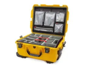 Nanuk Nano 955 Wheeled  Hard Case Padded Divider and Lid Organizer Yellow