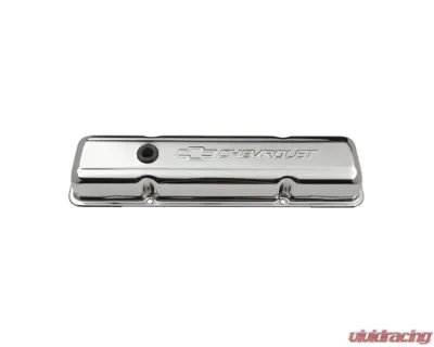 Pro Form Valve Covers Bowtie/Embossed Emblems Chevrolet Design Chrome Finish Chevrolet Small Block 262-400 V8 Engines 1959-1986 - 141-102