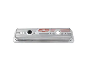 Pro Form Valve Covers Ribbed w/Embossed Bowtie/Emblems Design Chrome Finish Chevrolet Small Block 262-400 V8 Engines 1987-1995