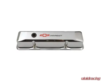 Pro Form Valve Covers Bowtie/Chevrolet Recessed Emblems Chrome Finish Chevrolet Small Block 262-400 V8 Engines 1959-1986 - 141-117