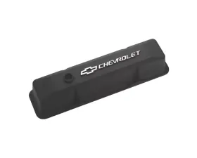 Pro Form Valve Covers Bowtie/Chevrolet Recessed Emblems Black Crinkle Finish Chevrolet Small Block 262-400 V8 Engines 1959-1986