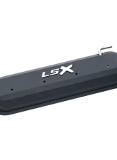 Pro Form Valve Covers Raised LSX Emblem Black Crinkle Finish GM LS Series V8 Engines                                     - 141-256 - Image 2