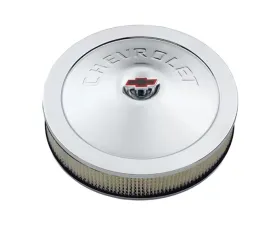 Pro Form Chevrolet Classic Style Air Cleaner w/ Center Nut Embossed Chevrolet Lettering Design Chrome Finish