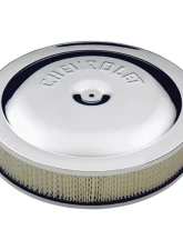 Pro Form Chevy High-Performance Air Cleaner w/out Center Nut Chevrolet Lettering Design Chrome Finish                                     - 141-307 - Image 2