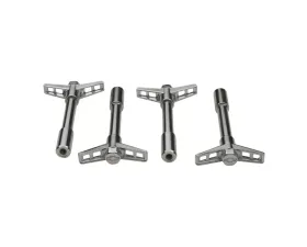 Pro Form Chevrolet Performance Chevy Wing Nuts w/ Premium Embossed Bowtie Logo Chrome Finish