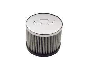 Pro Form Push-In Air Breather Cap w/out Hood Chevy Bowtie Emblem Chrome Finish
