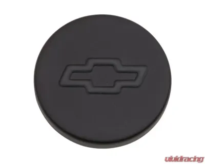 Pro Form Push-In Oil Filler Cap Embossed Chevy Bowtie Emblem Black Crinkle Finish - 141-629