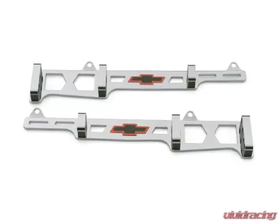 Pro Form Linear Wire Looms w/ Bowtie Logo Chrome Finish Chevy Small Block 262-400 V8 Engines 1958-1991 - 141-638