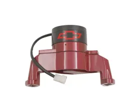 Pro Form Electric Water Pump Black Cap w/ Red Bowtie Emblem Red Finish Chevy Small Block Gen 1