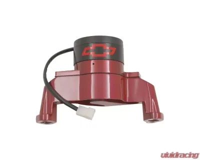 Pro Form Electric Water Pump Black Cap w/ Red Bowtie Emblem Red Finish Chevy Small Block Gen 1 - 141-652