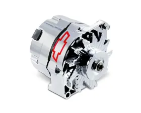 Pro Form 70 Amp Alternator 3 Wire GM 10SI Style w/ Internal Regulator Chrome Finish