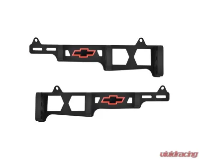 Pro Form Linear Wire Looms w/ Bowtie Black Crinkle Chevy Big Block 396-454 V8 Engines 1965-1996 - 141-709