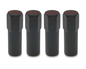Pro Form Chevrolet Performance Hex Head Valve Cover Mini Nuts w/ Red Bowtie Logo Black Crinkle Finish
