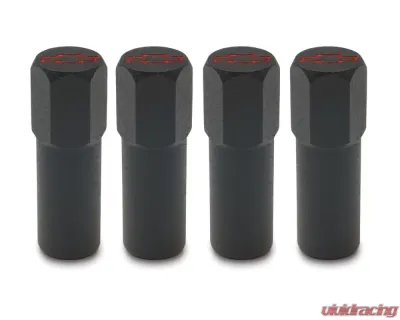 Pro Form Chevrolet Performance Hex Head Valve Cover Mini Nuts w/ Red Bowtie Logo Black Crinkle Finish - 141-759