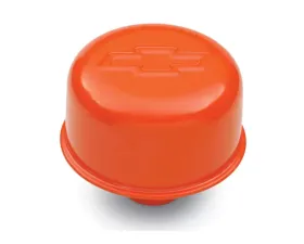 Pro Form Push-In Air Breather Cap w/ Embossed Bowtie Emblem Chevy Orange Finish