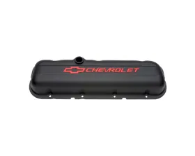 Pro Form Stock Valve Cover Tall Style w/ Recessed Emblems Black Crinkle Finish Chevy Big Block 396-454 V8 Engines 1965-1996