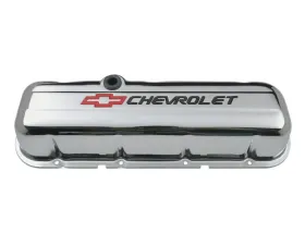 Pro Form Valve Cover Tall Style w/ Recessed Emblem Chrome Finish Chevy Big Block 396-454 V8 Engines 1965-1996