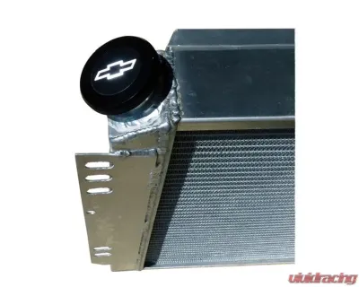 Pro Form Radiator Cap w/ White Bowtie Black Anodized Finish - 141-820