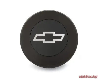 Pro Form Radiator Cap w/ White Bowtie Black Anodized Finish - 141-820