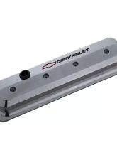 Pro Form Slant-Edge Valve Cover Tall Style w/ Recessed Chevrolet & Bowtie Emblem Polished Finish Chevy Small Block V8 Engines 1987-1995                                     - 141-843 - Image 2