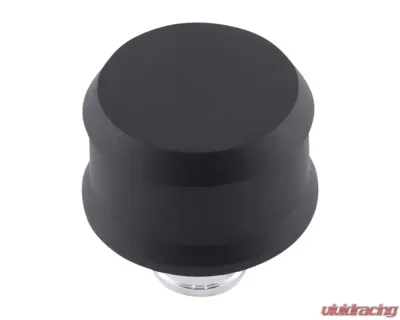 Pro Form Slant-Edge Aluminum Push-In Air Breather Cap Black Crinkle Finish - 141-862