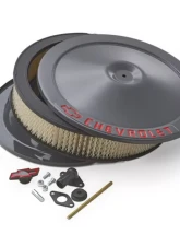 Pro Form Chevrolet Classic Style Air Cleaner w/ Center Nut Red Bowtie & Chevrolet Emblem Shark Gray Finish                                     - 141-882 - Image 2
