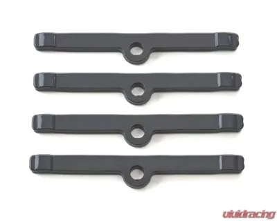 Pro Form Chevrolet Performance Hold Down Clamps w/ Red Bowtie Logo Shark Gray Finish Chevy Small Block 262-400 Engines 1955-1986 - 141-885