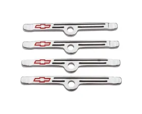 Pro Form Chevy Performance Valve Cover Hold Downs w/ Bowtie Emblem Chrome Finish Chevy Small Block 262-400 V8 | V6 Engines 1955-1986