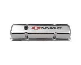 Pro Form Valve Covers Tall Style Recessed Emblems Chrome Finish Chevy Small Block 262-400 V8 1959-1986